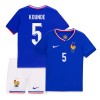 Camiseta de fútbol Francia Kounde 5 Niño 1ª equipación Euro 2024 Camiseta de fútbol Francia Kounde 5 Niño 1ª equipación Euro 2024